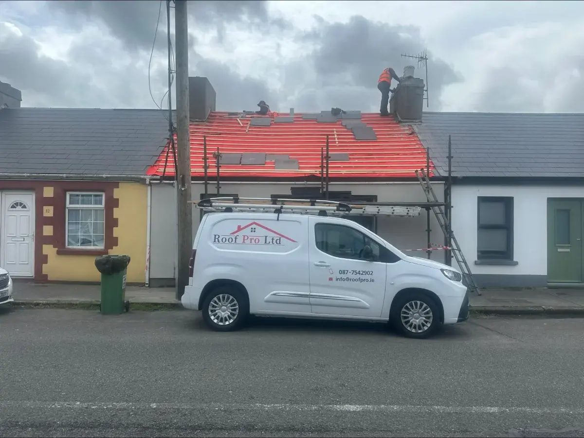 New slate roof installation in Dalkey South Dublin by Roof Pro Ltd