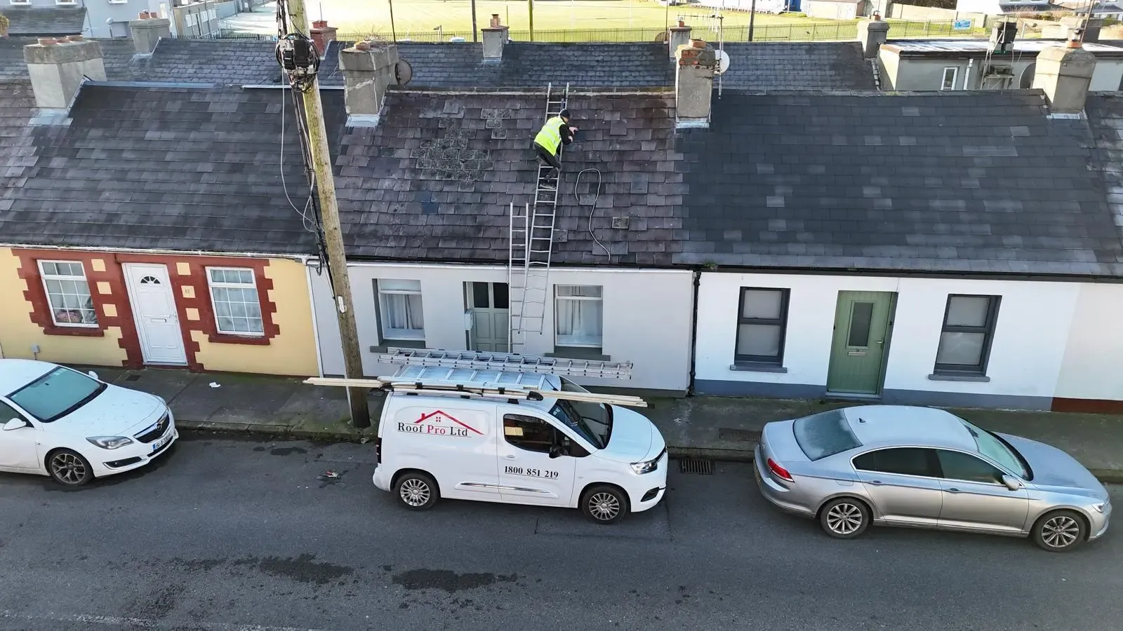 Roof repairs project in Dún Laoghaire, Dublin by Roof Pro Ltd